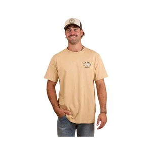 RINGERS WESTERN HOMETOWN MENS LOOSE FIT T-SHIRT DARK SAND (SIZES AVAILABLE) - Picture 1 of 2