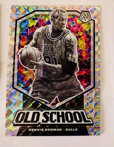 Dennis Rodman 2019-20 Panini Mosaic Old School Insert Silver Mosaic Prizm - Picture 1 of 1