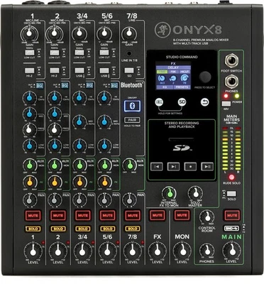 Mackie Onyx8 8-channel Analog Mixer with Multi-Track USB - Image 1 of 4