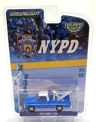 Greenlight 1/64 Scale 30224 - 1979 Ford F-250 NYPD Truck - Image 1 of 4