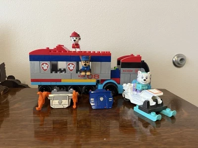 MEGA BLOKS PAW Patrol PAW Patroller Building Set (HJN73) 99% Complete - Image 1 of 4