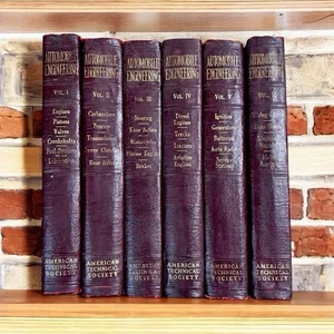 1937 Vintage Automobile Engineering Vol 1-6 by American Technical Society - Picture 1 of 16