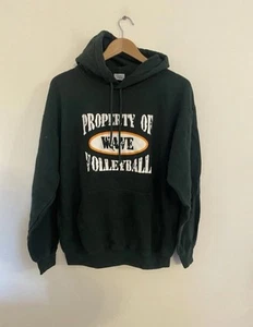 Volleyball Hoodie Gr. M grün Grafik Logo Pulli Damen Pullover Wellenpullover - Bild 1 von 7