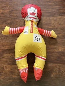 Vtg Inflatable Ronald McDonald 31” Blow Up Doll Advertising Collectible 70s/80s - Picture 1 of 11