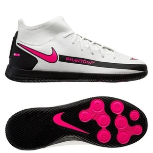 Nike Phantom GT Club Kids Size US 5 Y White Pink Indoor Soccer Futsal Boots New✅ - Picture 1 of 15