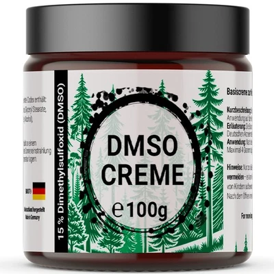 BMUT 100g DMSO Crema Dimetilsolfossido Ph. Eur. Crema base purezza in barattolo di vetro