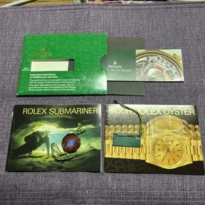 Rolex 1990 Submariner Booklets;paper Holder Set;tags. English Version‼️original - Picture 1 of 8