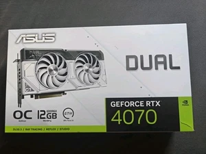 ASUS Dual GeForce RTX 4070 OC White Edition 12GB - Weiß - Afbeelding 1 van 4
