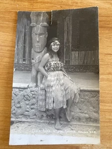 Maori Maiden New Zealand RP 1937 Guide Anna Whaka Native Costume - Picture 1 of 5
