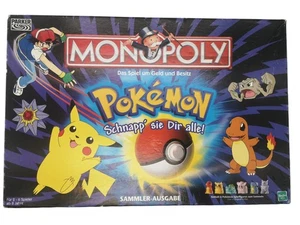 MONOPOLY POKÉMON 1999 Edition DEUTSCH vollständig HASBRO Sammler Figur Pokemon - Bild 1 von 23
