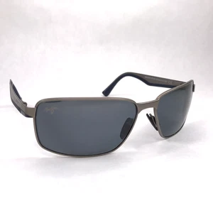 Maui Jim BACKSWING Men's Silver Gray Blue Wrap Sunglasses - READ - Picture 1 of 11