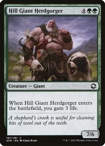 (1x) FOIL HILL GIANT HERDGORGER -Forgotten Realms – MTG Magic the Gathering Card - Picture 1 of 5