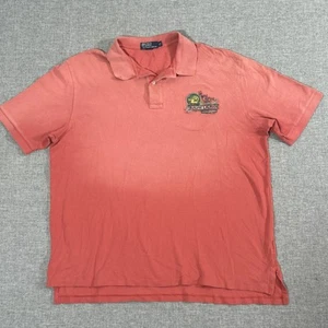 Vintage Polo Ralph Lauren Ombre Hand Crafted Sporting Goods Polo 3XLT Big Logo - Picture 1 of 7