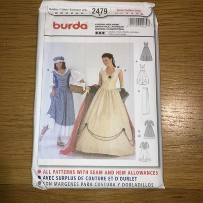 New Burda Sewing Pattern Princess And Maid Costume No. 2479 Eur 36 to 46 - Image 1 of 3