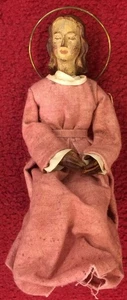Krippenfigur,Maria mit Heiligenschein aus dem 19/20. Jahrhundert, alpenländisch - Picture 1 of 2
