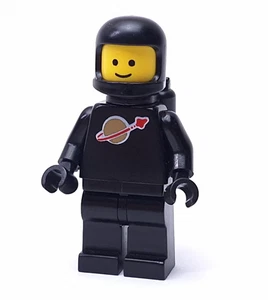 Lego Black Classic Space Minifigure with Airtanks Gold Logo (sp003) - Picture 1 of 3