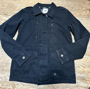 Vans Damen Freizeit Skater Streetwear schwarz gefüttert Utility Reißverschluss Jacke Gr. S - Bild 1 von 8