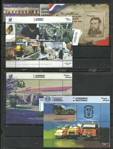 PARAGUAY LOT, 2019, 7 DIFFERENT COMPLETE SETS, MNH - Picture 1 of 2