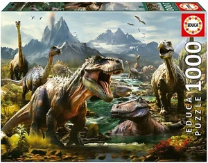 NEW Educa Jigsaw Puzzle 1000 Pieces 19924 Fierce Dinosaurs - Imagen 1 de 3