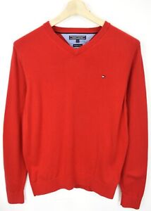 Tommy Hilfiger Premium Cotton Jersey Hombre Mediano Tight-Knit Logo Cuello En V