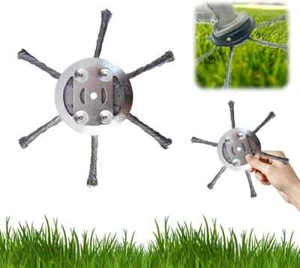 Cabezal de recortadora de césped de alambre de acero rueda de cuchillas de 6 pulgadas 3/6 para cortacésped herbicida - Imagen 1 de 13