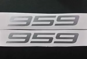 Ducati 959 Fairing sticker / decal pair. size 140mm x 20mm in Metallic Silver - Picture 1 of 9