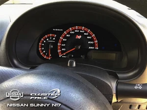 Nissan Sunny N 17 caras de racimo (km/h y MPH están disponibles) - Imagen 1 de 11