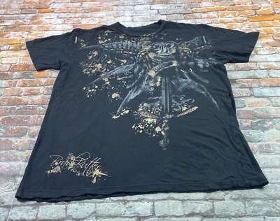 Brad Butter Shirt Adult XL Black Short Sleeve Grunge Biker Cyber MMA Mens - Image 1 of 4