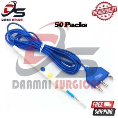 Lápiz de cauterización electroquirúrgico laparoscópico ESU conjunto de 50 piezas Foto 1 de 4