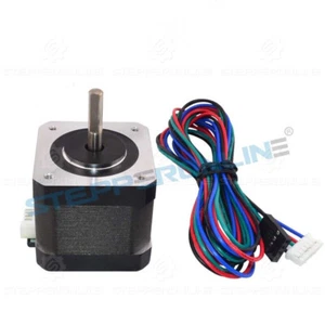 STEPPERONLINE Nema17 Stepper Motor 60/64oz.in 1.5A 4-wire for DIY CNC 3D Printer - Picture 1 of 13
