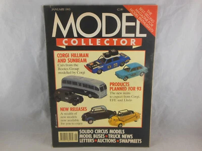 Model Collector January 1993 Corgi Hillman & Sunbeam & Products Planned for 1993 - Image 1 of 3