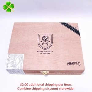 Warped Moon Garden Especial Empty Wood Cigar Box 9" x 6.75" x 2" - Picture 1 of 10