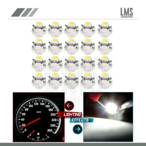 20X White B8.4D 5050-SMD LED Bulbs Auto Instrument Cluster Gauge Panel Lights - Picture 1 of 7