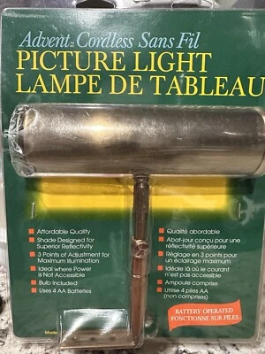 Латунная витрина картина свет House of Troy на батарейках Advent беспроводная лампа - Изображение 1 из 4