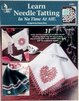 Annie's Attic LEARN NEEDLE TATTING Crochet Tatting | 11 Projects - Image 1 of 2