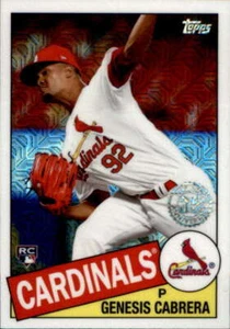 Actualización Topps 2020 paquete plateado 1985 cromo ref CPC39 Genesis Cabrera Cardinals radiocontrol - Imagen 1 de 1