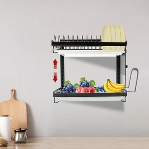 Escurridor vajilla escurridor de platos de 2 etapas con escurridor DHL - Imagen 1 de 16