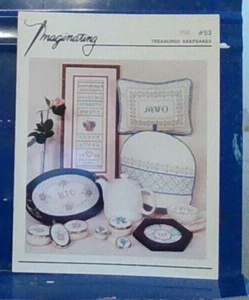 1989 Imaginating Treasured Keepsakes 53 Cross Stitch Pattern Book 8 Designs 6873 - Picture 1 of 1