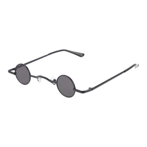 Retro Round Sunglasses Vintage Punk Style Circle Lens Metal Frame Sunglasses - Picture 1 of 11