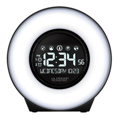 C83117 La Crosse Technology Mood Light & Nature Sound Digital Alarm Clock - Image 1 of 4