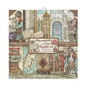 Stamperia - Lady Vagabond - 8" x 8" Scrapbooking Paper Pad - First Edition - Picture 1 of 1