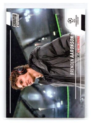 2021-22 Stadium Club Chrome UEFA Champions League #15 Brenden Aaronson Refractor - Image 1 of 2