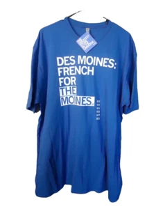 Des Moines: French For The Moines Tshirt Raygun Next Level Clothing Unisex XXL - Picture 1 of 7