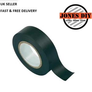 BLACK ELECTRICAL PVC TAPE INSULATION INSULATING TAPE LONG FLAME RETARDENT ROLLS - Picture 1 of 1