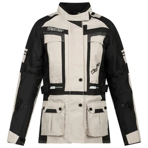 Damen Motorradjacke 3-Lagig Abnehmbar Mit Protektoren Für 4 Jahreszeiten - Bild 1 von 9