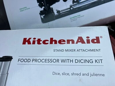 KitchenAid KSM2FPA Food Processor , Dicing Kit, Silver,Brand new Make Offer New - Image 1 of 2