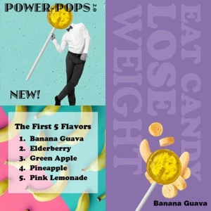 NEW Power Pops 2.0 SAMPLE Size 7 Diet Lollipops PowerPops Sucker NO Sugar Corn - Picture 1 of 3