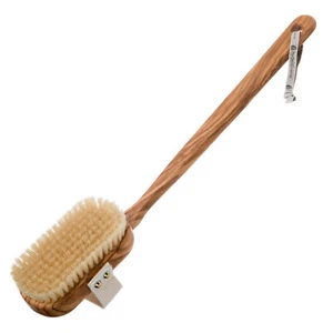 Hydréa London Premuim Olive Wood Body Brush - 100% Natural Bristle - Picture 1 of 11