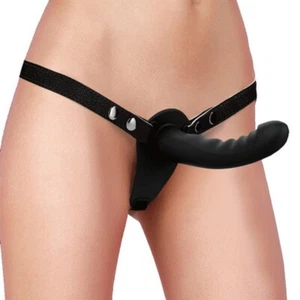ARNÉS AJUSTABLE CON DILDOS DE SILICONA NEGRO OUCH! - Imagen 1 de 4