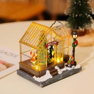 LED-Tisch-Weihnachtshaus, weihnachtliches LED-beleuchtetes Haus, Ornament, - Bild 1 von 7